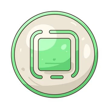 Illustration of stop button Stock Illustration