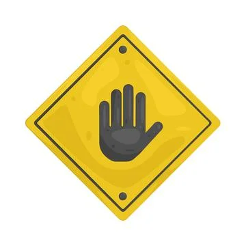 Illustration of Stop Sign Stock Illustration