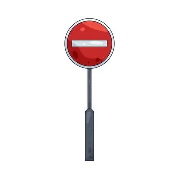 Illustration of Stop sign Stock Illustration