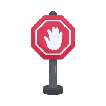 Illustration of stop sign Stock Illustration