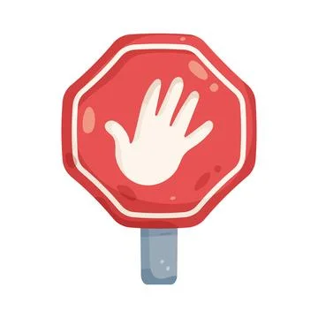 Illustration of stop sign Stock Illustration