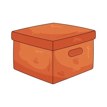 Illustration of storage box Stock Illustration