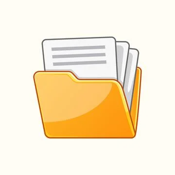 Illustration of Storage For File or Folder in Business Stock Illustration