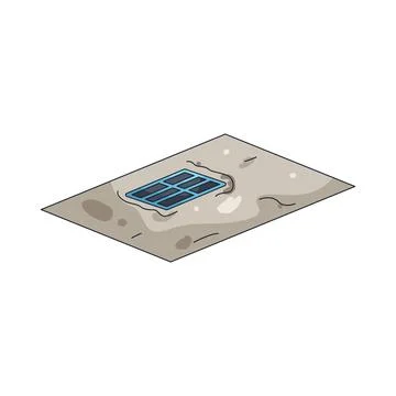 Illustration of Storm drain Illustrazione stock