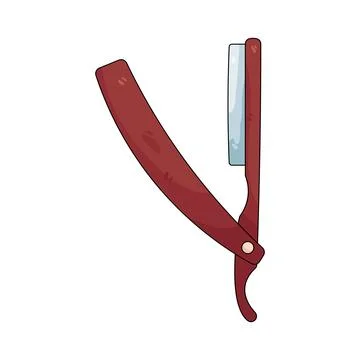 Illustration of straight razor Stock Illustration