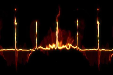 An illustration of a strange fire line background texture Stock Illustration