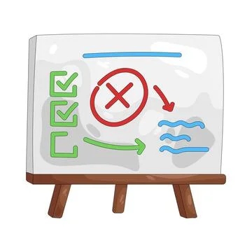 Illustration of strategy board Stock Illustration