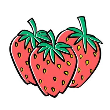 Illustration of strawberry- Vector Illustration Stock Illustration