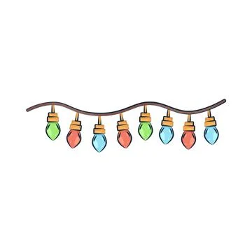 Illustration of string light Stock Illustration