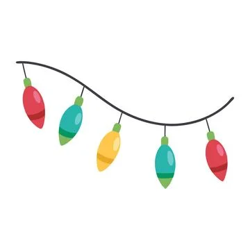 Illustration of String lights Isolated Stock Illustration