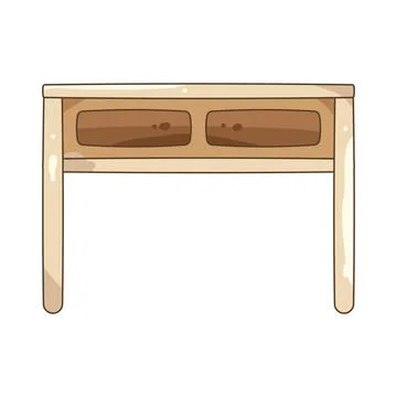 Illustration of study desk 스톡 일러스트