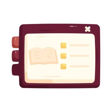 Illustration of study plan 库存插图