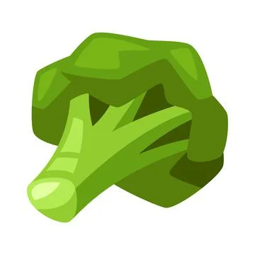 Illustration of stylized broccoli. Stock Illustration