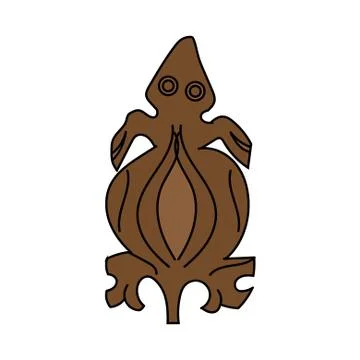 Illustration of stylized turtle Stock Illustration