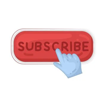 Illustration of subscribe button Illustrazione stock