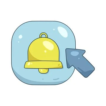 Illustration of subscribe button 스톡 일러스트