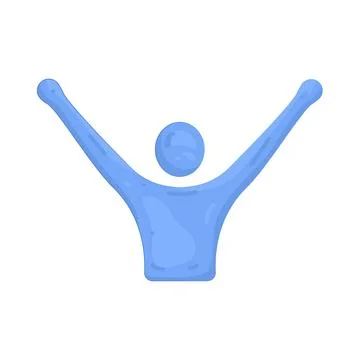 Illustration of success Illustrazione stock