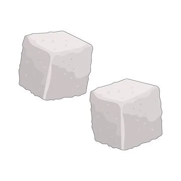 Illustration of sugar cube Ilustração Stock