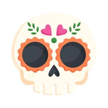 Illustration of sugar skull Stock Illustration
