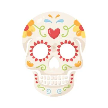 Illustration of sugar skull Stock Illustration