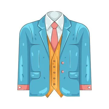 Illustration of suit jacket Stock Illustration