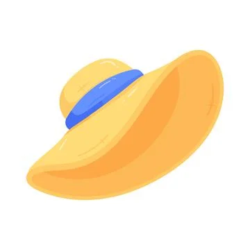 Illustration of summer sun hat Stockillustratie