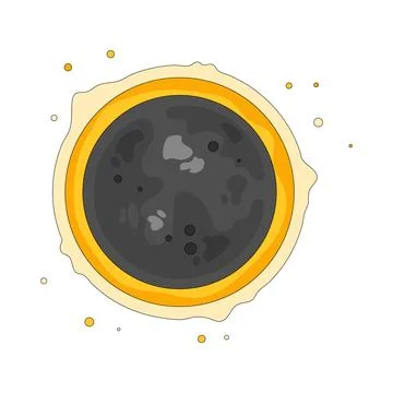 Illustration of sun eclipse Stock Illustration
