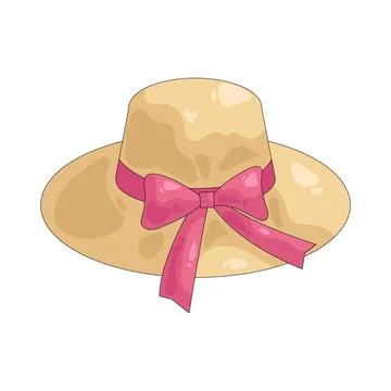 Illustration of sun hat Stock-Illustration