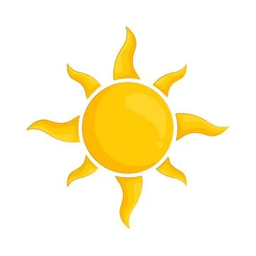 Illustration of sun Stock Illustration