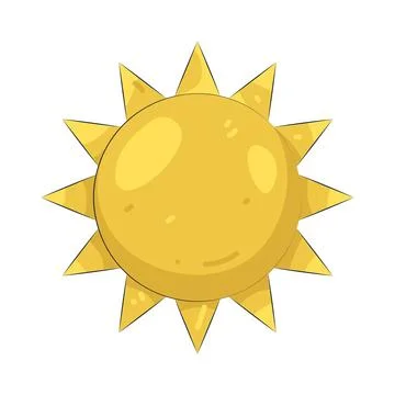 Illustration of sun Stock Illustration