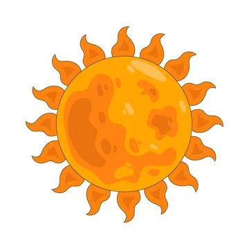 Illustration of sun Stock Illustration