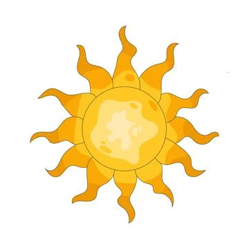 Illustration of sun Stock Illustration