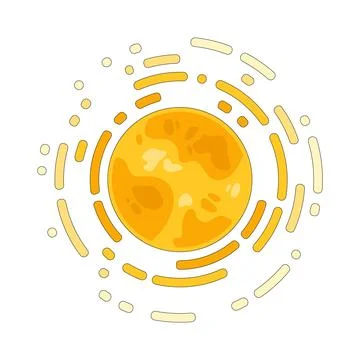 Illustration of sun Illustrazione stock