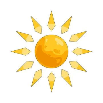 Illustration of sun Ilustración de archivo