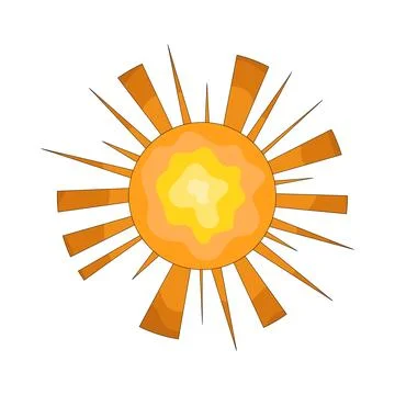 Illustration of Sun rays Illustrazione stock