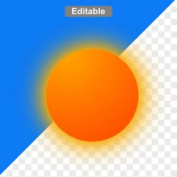 Illustration of sun shine and cloud Ilustração Stock