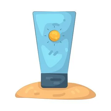 Illustration of Sunscreen Stock Illustration