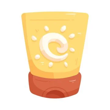 Illustration of Sunscreen Stock Illustration