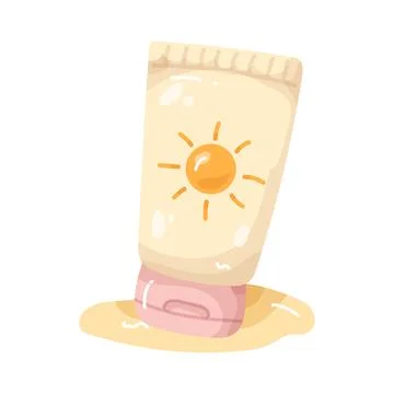 Illustration of Sunscreen Stock Illustration