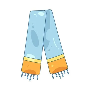 Illustration of supporter scarf Stock Illustration