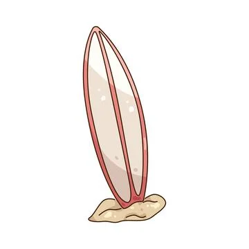 Illustration of surfboard 스톡 일러스트