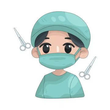 Illustration of surgeon Stock Illustration