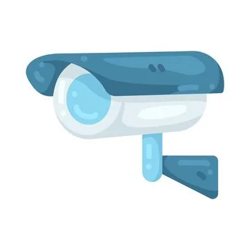 Illustration of surveillance camera Ilustración de archivo