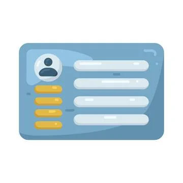 Illustration of survey card Stock Illustration