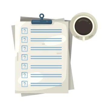 Illustration of survey Stock Illustration
