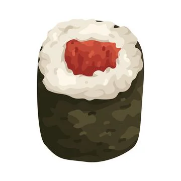 Illustration of sushi roll Stock Illustration