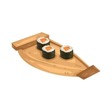 Illustration of sushi roll Illustrazione stock