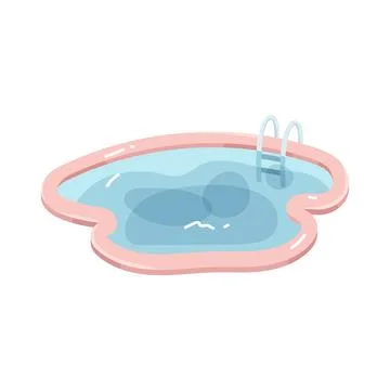 Illustration of swimming pool Stock Illustration