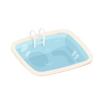 Illustration of swimming pool Stock Illustration