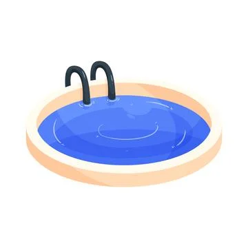 Illustration of swimming pool Stock Illustration